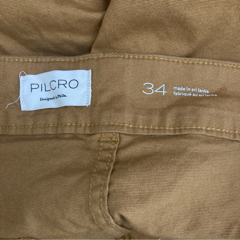 Anthropologie Pilcro  Wanderer Mid Rise Relaxed Leg Pants 34 Applique Edition - Picture 11 of 16